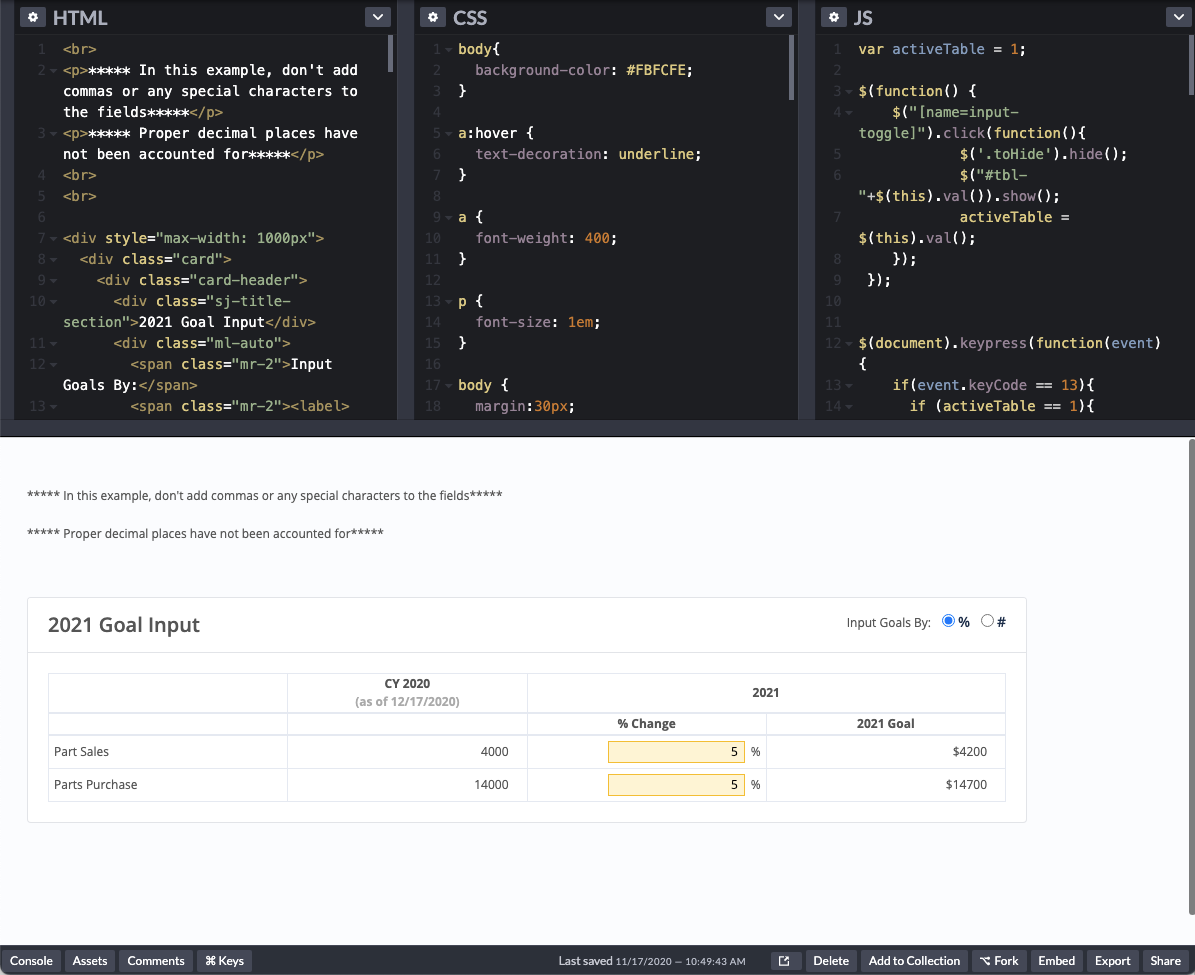 CoEFFICIENT Visits screen